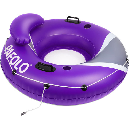 River Tubes for Floating Heavy Duty, Pool Float Adult, 53" Inflatable Float Tube for Beach Lake Rafting, River Floats with Mesh Bottom