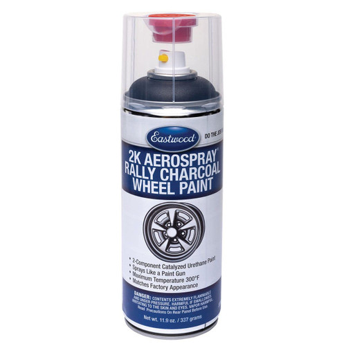 2K Catalyzed Aerospray Long Lasting Charcoal Gray Rally Wheel Urethane Paint 11.9 oz
