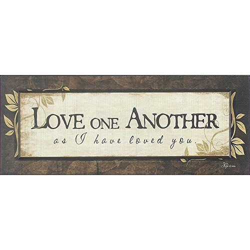 Dicksons Love One Another As I Have Loved You Vines 8 x 18 Wood Wall Sign Plaque