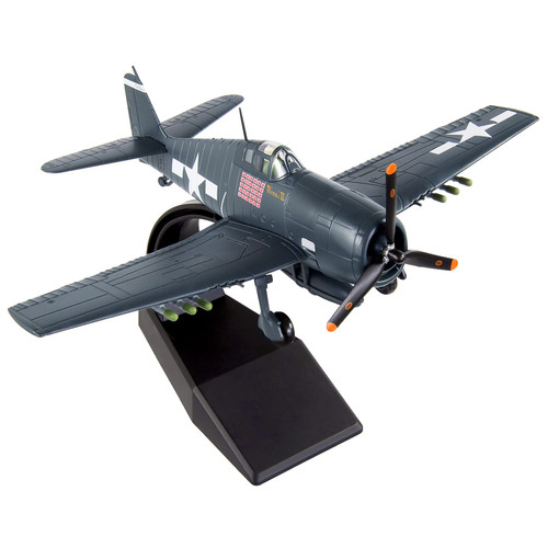 Fighter Jet Model 1/72 Scale Grumman F6F Hellcat Plane Model Diecast Military Airplane Model for Collection and Gift