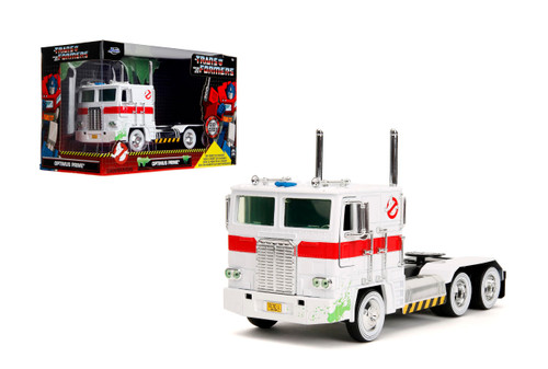 Transformers G1 Optimus Prime Ghostbusters Mashup 1:24 Die-Cast Car, Toys for Kids and Adults Transformers G1 Optimus Prime Ghostbusters Mashup 1:24 Die-Cast Car, Toys for Kids and Adults