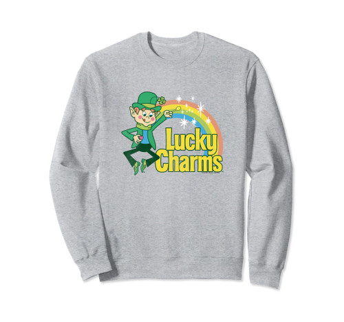 Lucky Charms 80s Style Lucky The Leprechaun Rainbow Logo Sweatshirt Lucky Charms 80s Style Lucky The Leprechaun Rainbow Logo Sweatshirt