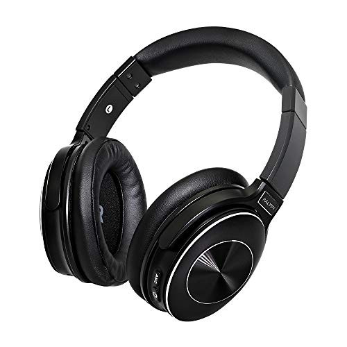 Over Ear Active Noise Cancelling Bluetooth Headphones, Ralyin ANC Wireless Headset Earbuds with Mic Hi-Fi Sound Deep Bass Earphones for PC TV Cell Phone, 40 Hours Long Battery Life
