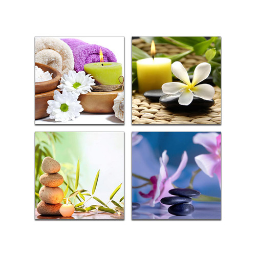 Zen Wall Art Orchids and Zen Stones Decor Orchid Canvas Wall Art Flowers Spa Pictures Artwork 4 Panel 4 Pieces 24x24inchx4 Unframed Zen Wall Art Orchids and Zen Stones Decor Orchid Canvas Wall Art Flowers Spa Pictures Artwork 4 Panel 4 Pieces 24x24inchx4 Unframed