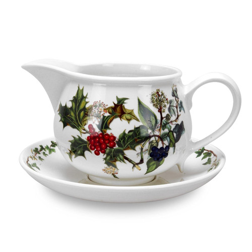 Holly and Ivy Gravy Boat and Stand