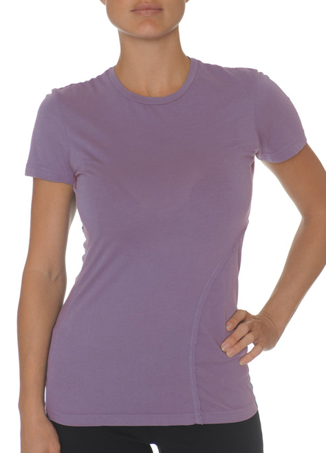 Organic Pima Curve Tee (Vintage Violet, Large)