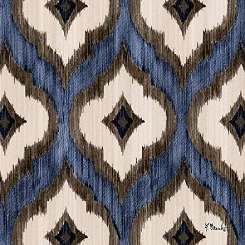 Indigo Ikat I Poster Print by Paul Brent (24 x 24)