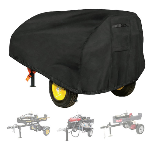 Heavy Duty Log Splitter Cover, Waterproof Oxford Cloth, for 15-45 Ton Gas or Electric Log Splitters, 83" x 45" x 39", Weather Resistant Storage Cover, Easy to Clean, Black