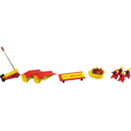 Shop Tool Set of 6 pieces Shell Oil" 1/18 Diecast Replica by GMP"