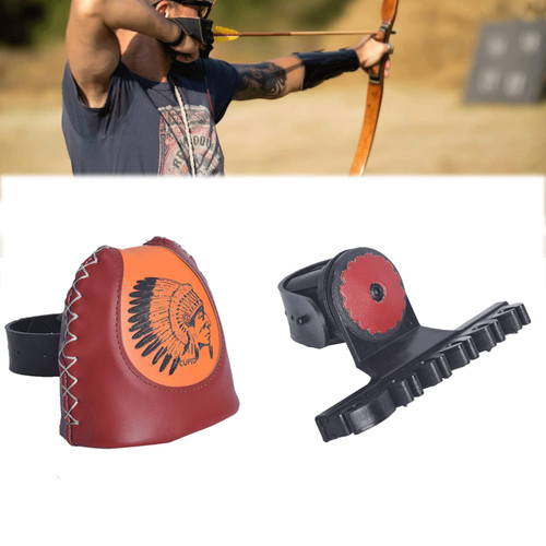 6 Arrows Quiver Quick Release Leather Archery- Slide-On Quiver Holder Quiver Detach Lock Bow Quiver Quick Release Arrow Quiver for Recurve Bow Hunting Shooting Practice