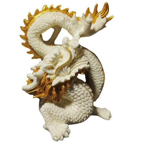 Dragon Statue, Chinese Feng Shui Dragon with Bead Statue Sculpture for Home Office Garden Yard Decorations,Art Collection,Gift Choice