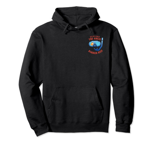 Pixar Finding Nemo The Barrier Reef Left Chest Pocket Pullover Hoodie