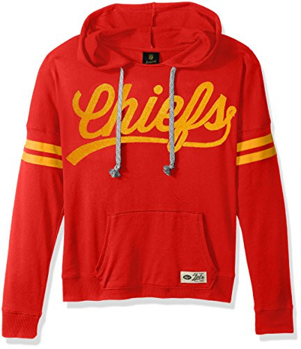 Outerstuff NFL Junior Girls Varsity Pullover Hood, Kansas City Chiefs, Red, XL(15-17)