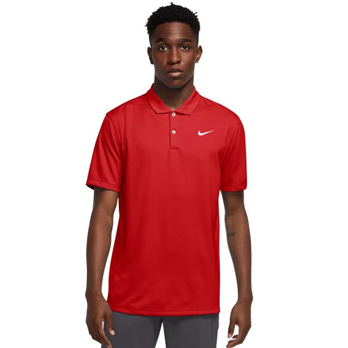 Men's Dri-FIT Golf Polo, University Red/White, XL