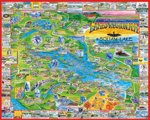 Puzzles Lakes Region - 1000 Piece Jigsaw Puzzle