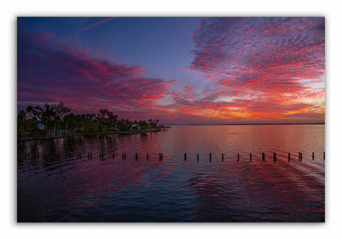 Florida sunset landscape picture, Florida sunset print, Sunset photo, Sunset picture on canvas, Fort Myers Florida, tropical sunset