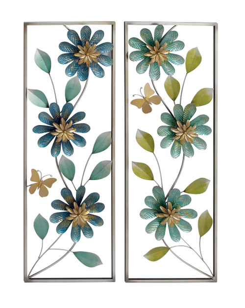 Benzara 23482 Antique Colonial Enthralling Metal Wall Decor 2 Assorted