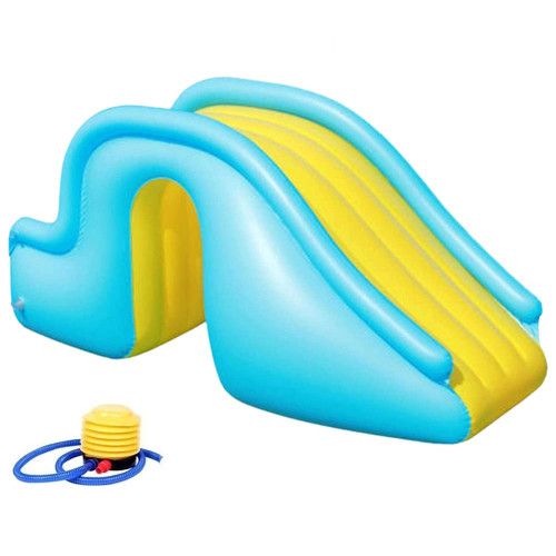 Inflatable Water Slide,Splash Inflatable Swimming Pool Water Slide,Summer Swimming Pool Supplies Kids Water Play Toy for Outdoor Indoor