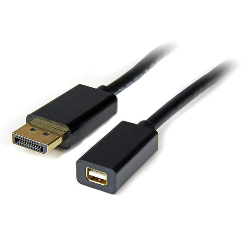 StarTech.com 3 ft DisplayPort to Mini DisplayPort 1.2 Video Cable Adapter M/F - DisplayPort 4k with HBR2 support - DP (M) to Mini DP (F)