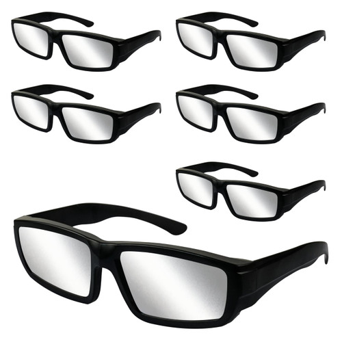 Solar Eclipse Glasses - ISO 12312-2:2015(E) & CE Certified, Durable Plastic Eclipse Glasses for Direct Sun Viewing(6 Pack)