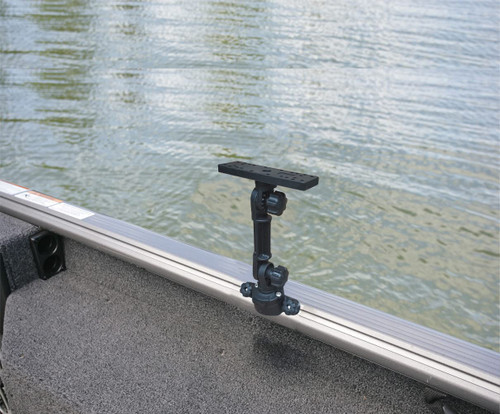 Universal Electronic Mount for Boat 45 Degree Gunnel Track Mount/Fish Finder Mount for Lund Sport Track,Ranger Track System/Electronics Mount with Boat Gunnel Track Mount