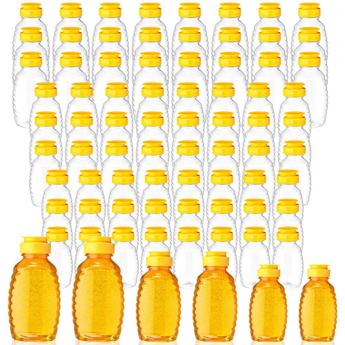 72 Pack 8 oz 12 oz 18 oz Honey Bottles Clear Plastic Honey Squeeze Bottle Empty Refillable Honey Jar Honey Dispenser with Leak Proof Flip Caps Honey Containers for Storing and Dispensing 72 Pack 8 oz 12 oz 18 oz Honey Bottles Clear Plastic Honey Squeeze Bottle Empty Refillable Honey Jar Honey Dispenser with Leak Proof Flip Caps Honey Containers for Storing and Dispensing