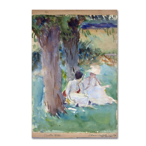 Under The Willows by John Singer Sargent, 16x24-Inch Canvas Wall Art Under The Willows by John Singer Sargent, 16x24-Inch Canvas Wall Art