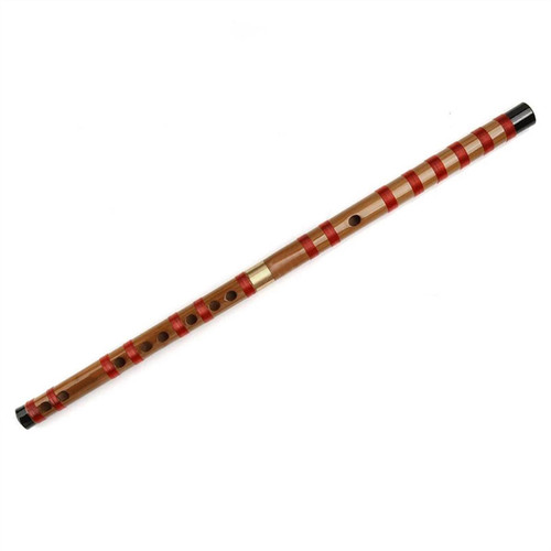 Chinese Traditional Two-section Bamboo Flute Woodwind Instrument Without Diaphragm Transverse Flute Bamboo Flute Traditional Instrument (Color : E)