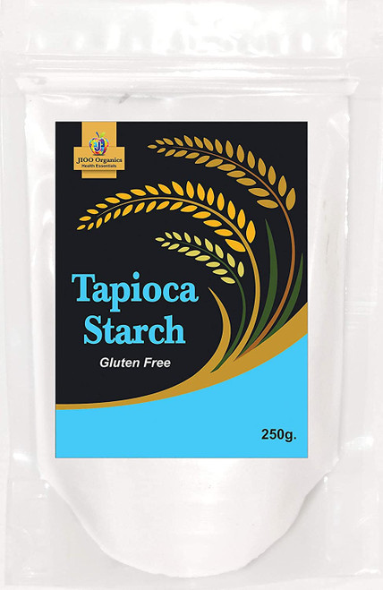 Jioo Organics Tapioca Starch Powder | Cassava Flour | Gluten-Free | Pack of 1 (250 Grams)