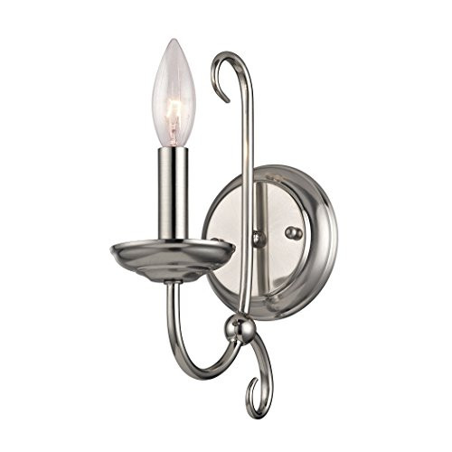 Cornerstone Lighting 1501WS/20 Williamsport 1 Light Wall Sconce, Brushed Nickel
