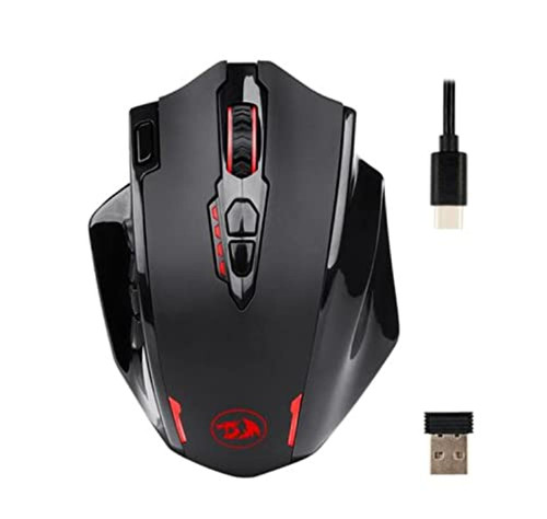 M913 Impact Elite Wireless Gaming Mouse, 16000 DPI Wired/Wireless RGB Gamer Mouse with 16 Programmable Buttons, 45 Hr Battery and Pro Optical Sensor, 12 Side Buttons MMO Mouse M913 Impact Elite Wireless Gaming Mouse, 16000 DPI Wired/Wireless RGB Gamer Mouse with 16 Programmable Buttons, 45 Hr Battery and Pro Optical Sensor, 12 Side Buttons MMO Mouse