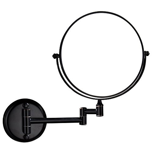 GURUN Dual Sided Wall Mount Makeup Mirror Oil Bronze Finish with 10X Magnification,M1306O(8in,10x) GURUN Dual Sided Wall Mount Makeup Mirror Oil Bronze Finish with 10X Magnification,M1306O(8in,10x)