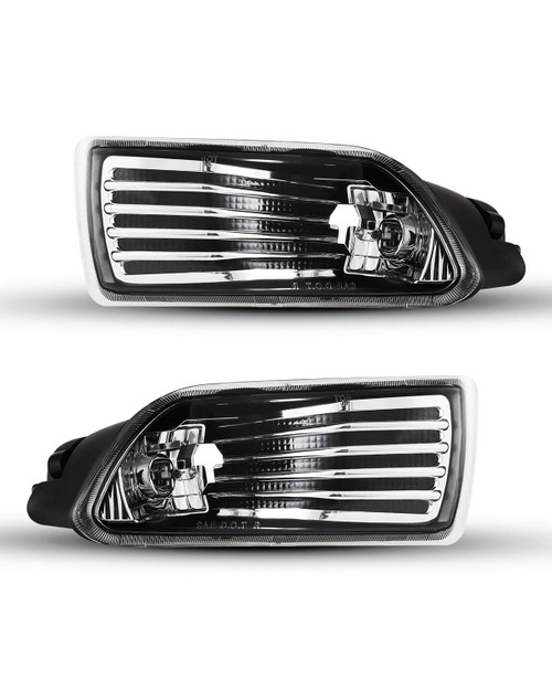 Pair of Clear Lens Bumper Driving Fog Lights Lamps Replacement for 2005-2010 Scion TC with Bulbs- H3 12V 55W(w/Switch and wiring kit)