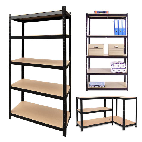 Shelving Units and Storage Heavy Duty Metal Storage Shelves 5-Tier Utility Rack for Garage Shed Pantry Basement Shed Storage, Adjustable Shelf Height, 59x28x12inch(H*W*D), Black Shelving Units and Storage Heavy Duty Metal Storage Shelves 5-Tier Utility Rack for Garage Shed Pantry Basement Shed Storage, Adjustable Shelf Height, 59x28x12inch(H*W*D), Black