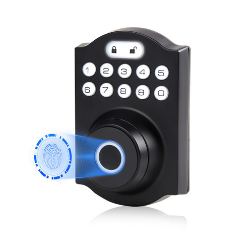 Fingerprint Door Lock, Keyless Entry Door Lock, Electronic Keypad Deadbolt with Keys, Biometric Smart Locks for Front Door, Auto Lock, Easy Installation, Smart Locks for Front Door