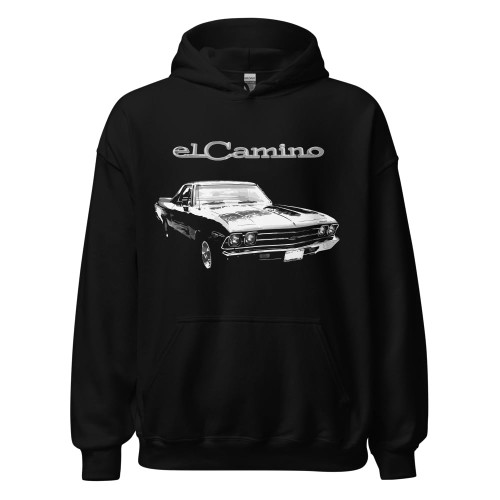 1969 Chevy El Camino 69 Mino Classic Car Collector Cars Owner Unisex Hoodie Black