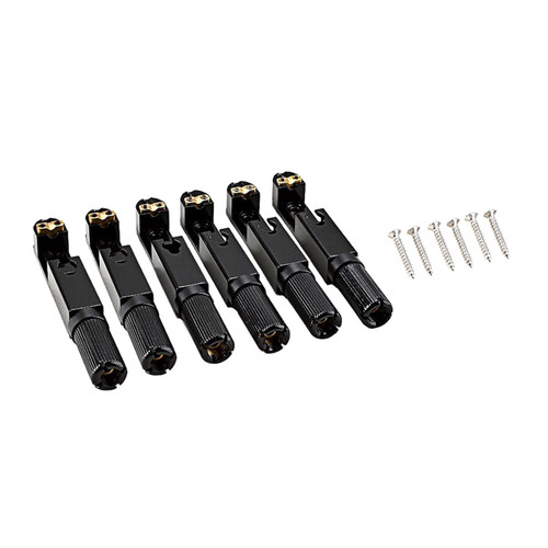 Electric Guitar String Bridge With Screws 6-String Bridge Guitar Tailpiece Replacement For Most Eletric Guitars Guitar Hardtail Bridge