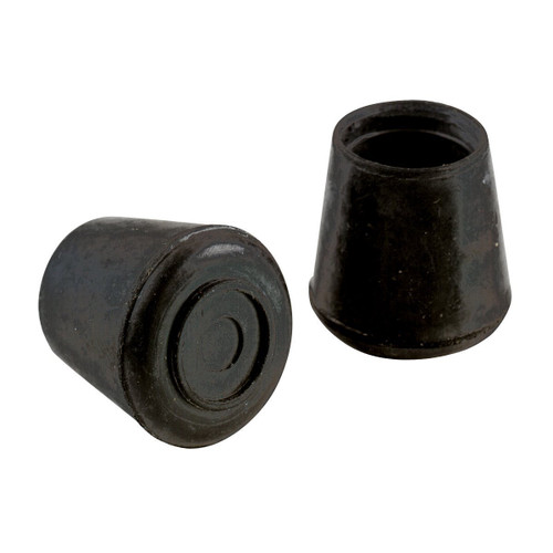 Shepherd Hardware 8766E Leg Tips 1-1/2 inch Inside Diameter Rubber Chair Leg Tips, 12 Pack, Black