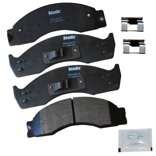 Priority 1 Semi-Metallic Front/Rear Disc Brake Pad Set for Ford E-450 Econoline Super Duty/E-450, F-53 Motorhome Chassis, F-59 Commercial Stripped Chassis, F-450 Super Duty - (CFM411) Priority 1 Semi-Metallic Front/Rear Disc Brake Pad Set for Ford E-450 Econoline Super Duty/E-450, F-53 Motorhome Chassis, F-59 Commercial Stripped Chassis, F-450 Super Duty - (CFM411)