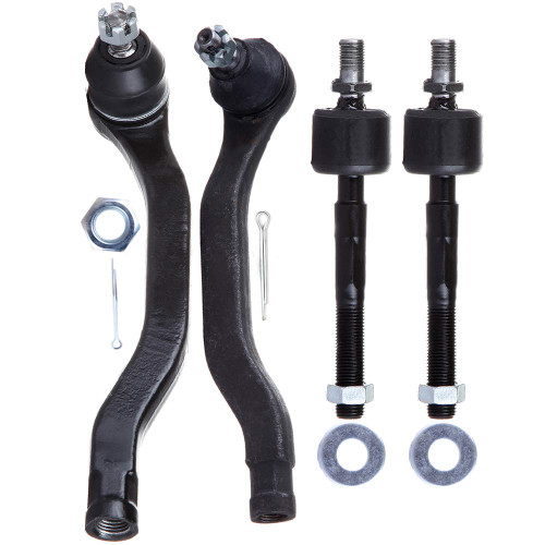New Assembly 4-PC Front Inner Tie Rod End Front Left Outer Tie Rod End Front Right Outer Tie Rod End Replacement For Acura CL For Honda For Accord Odyssey For Isuzu Oasis