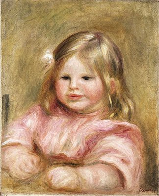 Renoir (Portrait de Coco, c.1903/04) Canvas Art Print Reproduction (15.9x13 in) (41x33 cm)