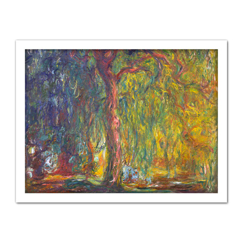 Claude Monet Weeping Willow Large Framed Art Print Poster Wall Decor 18x24