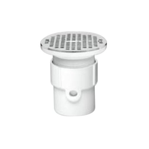 Oatey 82157 3" or 4" ABS General Purpose Drain w/ 6" NI Grate, Strainer Material Nickel