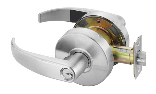 PB4608 LKST 2806 Door Lever Lockset, Cylinder Lock, Classroom Lock, chrome/satin chrome