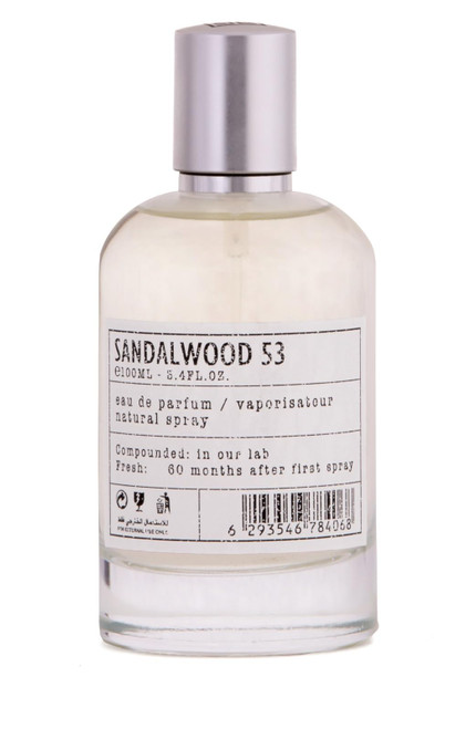 Santal Sandalwood 53 Eau de Parfum Spray, Inspired by L.L. 33, Long Lasting Perfume for Unisex, Luxury Fragrance from Dubai - 3.4 fl oz. (100ml)