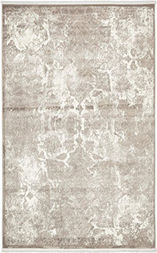 Unique Loom New Classical Collection Traditional Distressed Vintage Classic Gray Area Rug (5' 0 x 8' 0)