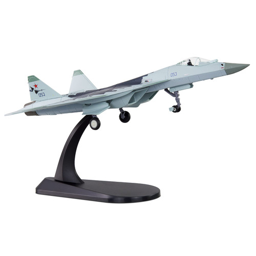 1/100 SU 57 Fighter Jet of The Russian Air Force Plane Metal Fighter Military Model Diecast Plane Model for Collection or Gift