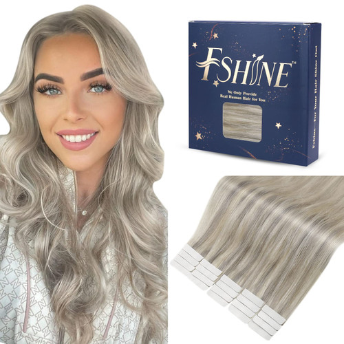 Blonde Tape in Hair Extensions Human Hair 16 Inch 50g Dirty Blonde Highlighted Platinum BlondeTape in Extensions Straight Natural Remy Hair Tape in Human Hair Extensions 20pcs (#19P60, 16in) Blonde Tape in Hair Extensions Human Hair 16 Inch 50g Dirty Blonde Highlighted Platinum BlondeTape in Extensions Straight Natural Remy Hair Tape in Human Hair Extensions 20pcs (#19P60, 16in)