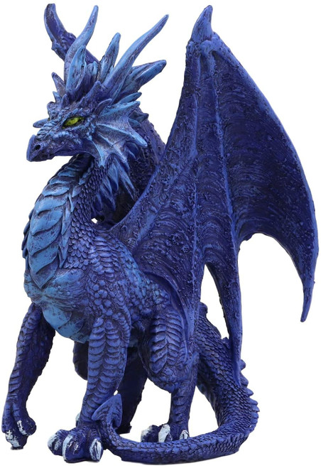 Ebros Ruth Thompson Fantasy Blue Nightfall Dragon with Majestic Horns Statue 9" Tall Land of The Dragons Collectible Home Decor Figurine Medieval Renaissance Dungeons Flying Beast Sculpture Ebros Ruth Thompson Fantasy Blue Nightfall Dragon with Majestic Horns Statue 9" Tall Land of The Dragons Collectible Home Decor Figurine Medieval Renaissance Dungeons Flying Beast Sculpture