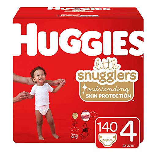 Huggies Little Snugglers Baby Diapers, Size 4, 140 Count